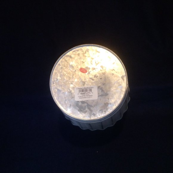 Galvanized Metal Rustic Plant/Flower Pot/Vase By Por La Mar Nursery 6"H 6"O 5.7B - Picture 5 of 5